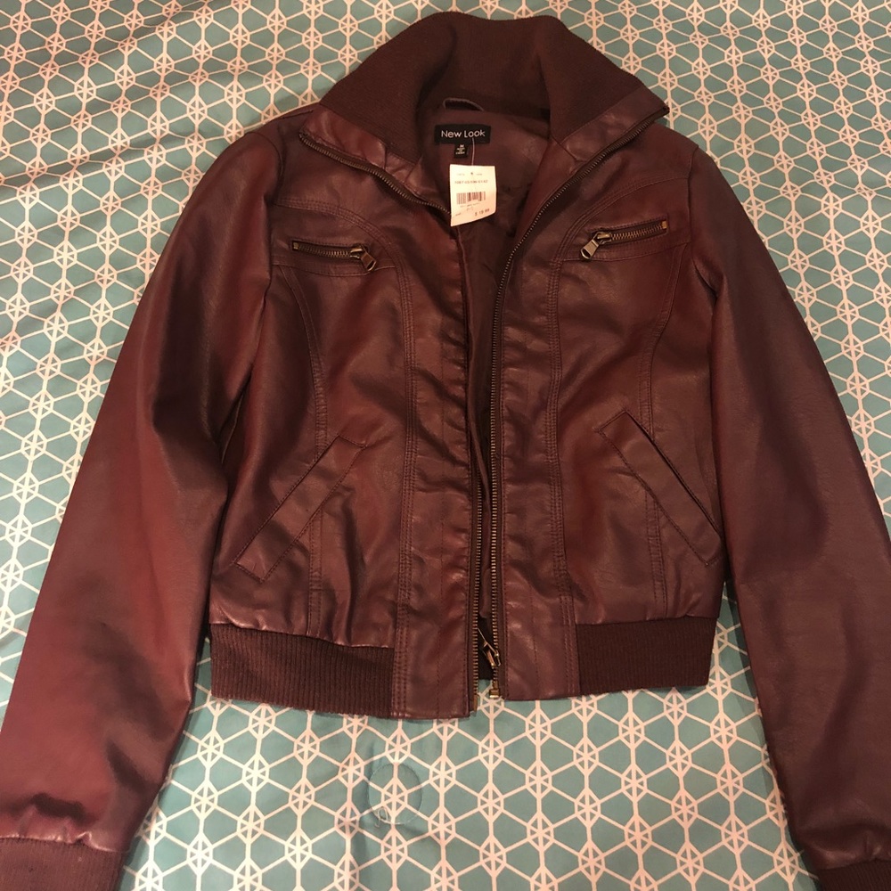 Burgundy Leather Jacket